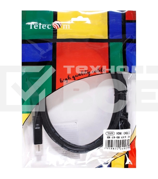 Кабель HDMI 19M/M,ver. 2.1, 8K@60 Hz 1.5m Telecom/VCOM  <TCG255-1.5M>