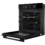 Духовой шкаф Monsher MOE 6008 Noir, 60 см, объем 80 л, утапливаемые переключатели, механический таймер, 2 стекла в дверце, 8 режимов, телескопические направляющие (на 1 уровень), энергоэффективность А, черный, фото4