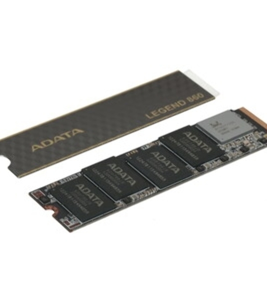 Накопитель SSD ADATA LEGEND 860, 2Tb, PCIe 4.0 x4, M.2 2280, NVMe, R/W 6000/5000, с радиатором