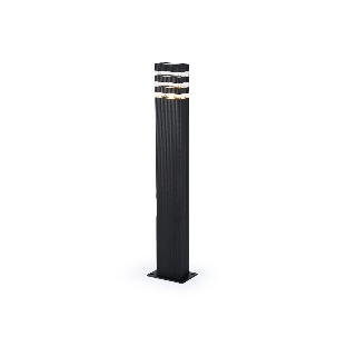 Светильник Ambrella light ST2588 BK/CL черный/прозрачный IP54 E27 max 40W 110*65*800