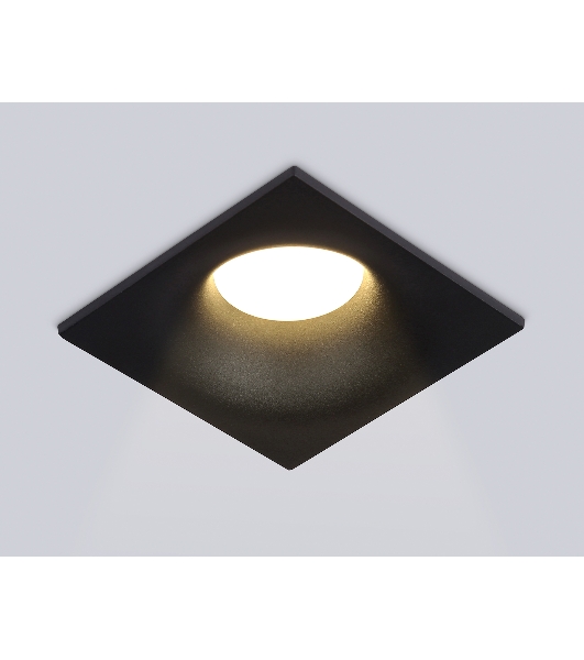 Встраиваемый точечный светильник Ambrella light TN102812 BK черный GU5.3 85*85*35