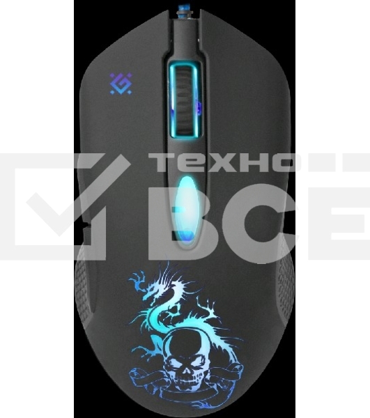 Мышь проводная Defender Sky Dragon GM-090L черный, 3200 dpi, USB, кнопки - 6