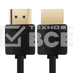 Кабель Greenconnect SLIM 1.5m HDMI 2.0, черный Slim, OD3.8мм, HDR 4:2:2, Ultra HD, 4K 60 fps 60Hz, 3D, AUDIO, 18.0 Гбит/с, 32/32 AWG, GCR-51595, фото3