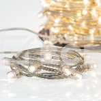 Гирлянда «LED Клип-лайт» 12 V, прозрачный ПВХ, 150 мм, цвет диодов теплый белый, фото3