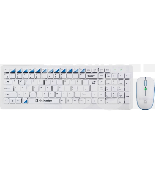 Клавиатура + мышь Defender Skyline 895 Nano W (Белый) Кл:104, 1000/1500/2000dpi