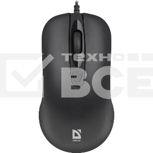 Мышь проводная Defender Classic MB-230 черный, 1600 dpi, USB, кнопки - 4