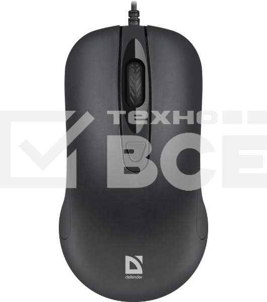 Мышь проводная Defender Classic MB-230 черный, 1600 dpi, USB, кнопки - 4