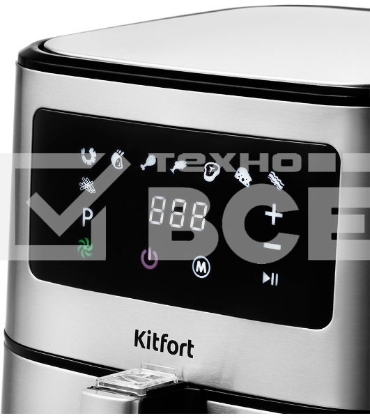 Аэрогриль Kitfort KT-2228 1700Вт серебристый