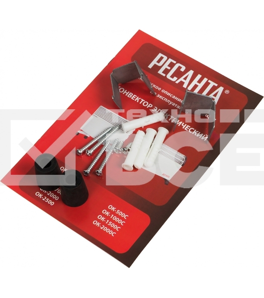 Конвектор Ресанта ОК-1500СН белый, 1500 Вт, 15 м2, термостат