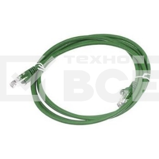 Кабель Патч-корд Lanmaster LAN-PC45/U6-2.0-GN вилка RJ-45-вилка RJ-45 кат.6 2м зеленый LSZH (уп.:1шт)