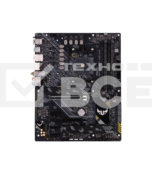 Материнская плата ASUS TUF GAMING B550-PLUS WIFI II, AM4, AMD B550, 4xDDR4, 6xSATA, 2xM.2, 1xPCI-E 3.0 x16, 1xPCI-E 4.0 x16, 3xPCI-E x1, 1xDP, 1xHDMI, 1x 2.5Gb LAN, 2xUSB-A 3.2 Gen 1, 1xUSB-A 3.2 Gen 2, 1xUSB-C 3.2 Gen 2, 3x3.5 мм, 7.1, ATX