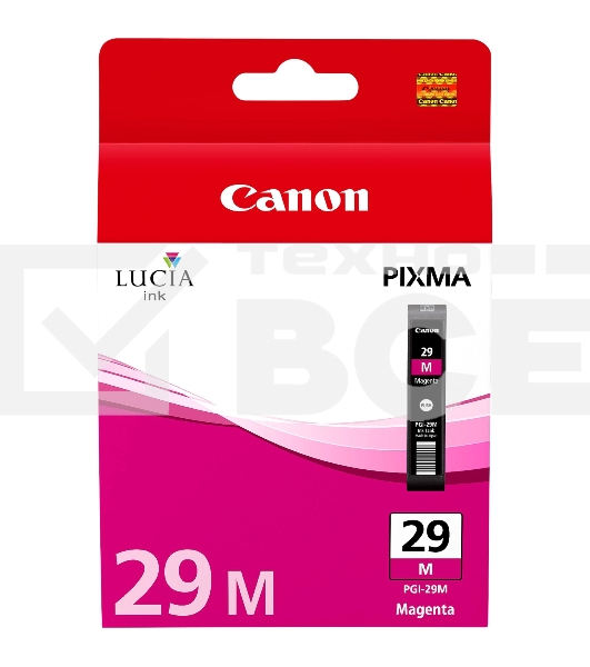 Картридж струйный Canon PGI-29M (4874B0011) пурпурный (281стр.) для Canon Pixma Pro 1