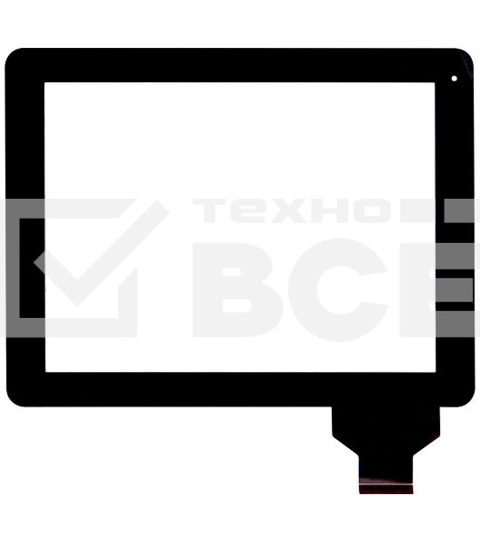 Сенсорное стекло (тачскрин) для DNS AirTab M975w, черное