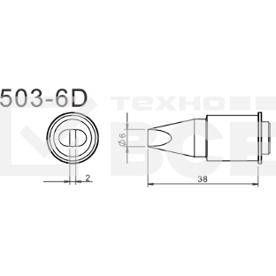 Жало для паяльника Quick 503-6D