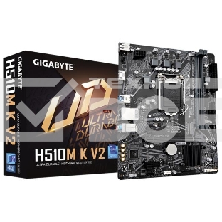 Материнская плата Gigabyte H510M K V2 (rev. 2.0), LGA 1200, Intel Q470, 2xDDR4, 2xSATA, 1xM.2, 1xPCIe 3.0 x16, 1xPCIe 3.0 x1, 1xHDMI, 1x 1Gb LAN, 2xUSB 3.2 Gen 1, 4xUSB 2.0, 3x3.5 мм, 7.1, Micro ATX