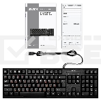 Клавиатура проводная SVEN KB-S300/USB/WIRED/Black, фото3