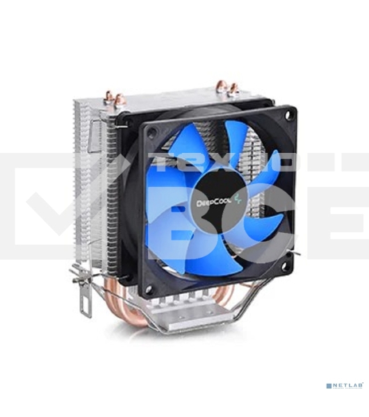 Кулер для процессора DEEPCOOL ICE EDGE MINI FS V2.0 синий, 80 мм, алюминий/медь, 2200 об/мин, 24.7 дБ, 3 pin, 100 Вт, 112 мм