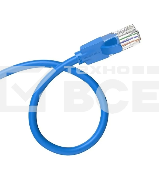 Патч-корд Vention прямой UTP cat.6, RJ45 - 3м. Синий