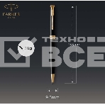 Ручка шариковая Parker Sonnet Core K530 (CW1931497) LaqBlack GT M черн. черн. подар.кор., фото4