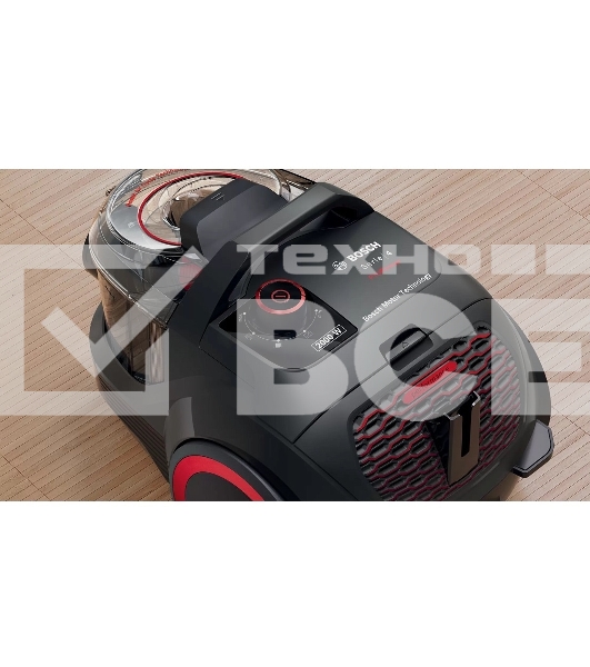 Пылесос Bosch BGS21WPOW черный, 2000 Вт, уборка сухая, пылесборник контейнер, 2 л