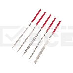 Набор надфилей алмазных Kranz 140х50х3 мм, 5 шт., фото 1