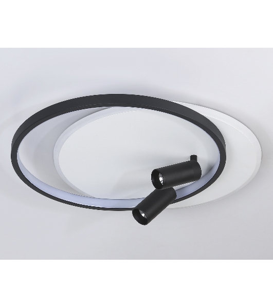 Светильник Ambrella light FL5137/2+2 WH/BK белый/черный 66W 3000K/4200K/6400K+4200K 500*420*130 (ПДУ ИК)