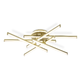 Потолочный светодиодный светильник Ambrella light FL6254 GD золото 97W 3000K-6400K 805*760*170 (ПДУ ИК)