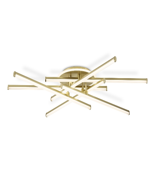 Потолочный светодиодный светильник Ambrella light FL6254 GD золото 97W 3000K-6400K 805*760*170 (ПДУ ИК)