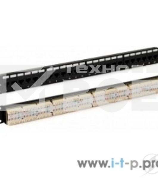 Монтажное оборудование Hyperline PP3-19-24-8P8C-C6-SH-110D Патч-панель 19