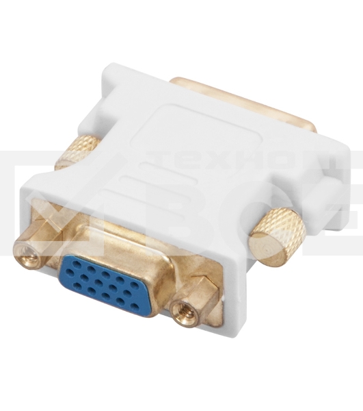 Переходник Rexant (17-6821) ПЕРЕХОДНИК шт.DVI - гн.VGA GOLD