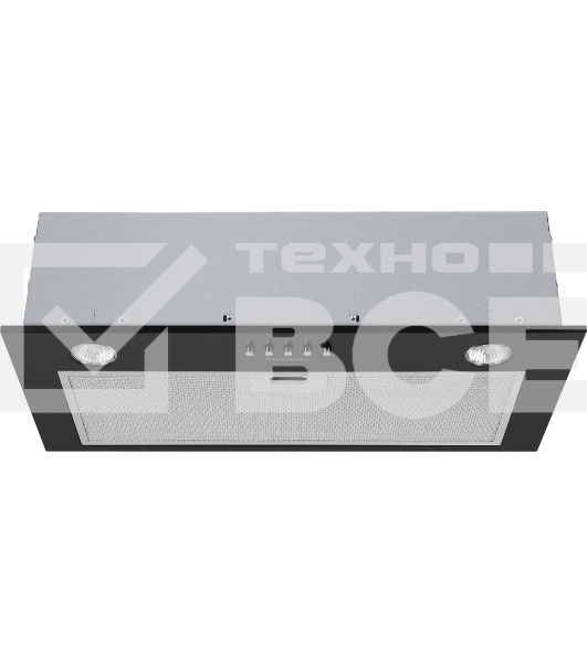 Вытяжка встраиваемая Maunfeld Crosby Singl 60 черный, 60 см, 850 куб. м/ч, 48 дБ