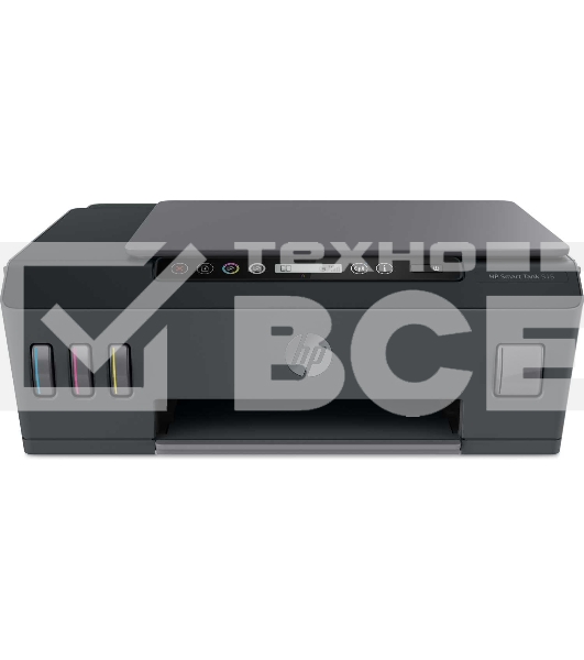 МФУ cтруйный HP Smart Tank 515 AiO (1TJ09A), A4, цветной, печ. до 22 стр/мин. (ч/б) до 16 стр/мин. (цвет), скан. до 5 стр/мин. (ч/б) 3 стр/мин. (цвет), 1200 x 1200 dpi, USB, Wi-Fi, BlueTooth, Air Print, Mopria