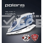 Утюг Polaris PIR 2483K белый/синий, фото4
