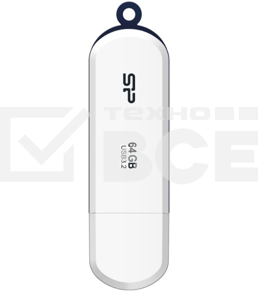 Флеш диск 64Gb Silicon Power Blaze B32, USB 3.2, Белый