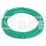 Проволока для подвязки Сибртех, стальная в ПВХ (зеленый) 25 м, внутр. 1,6 мм / внеш. 3,0 мм, фото3