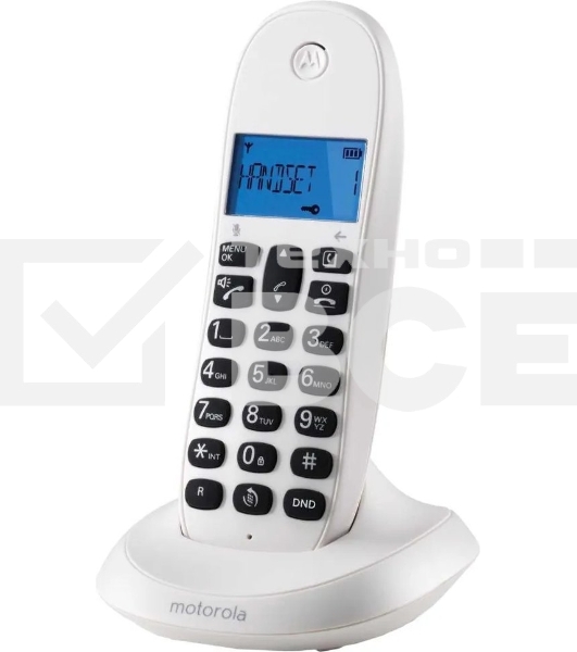 Радиотелефон Dect Motorola C1001СB+ белый АОН
