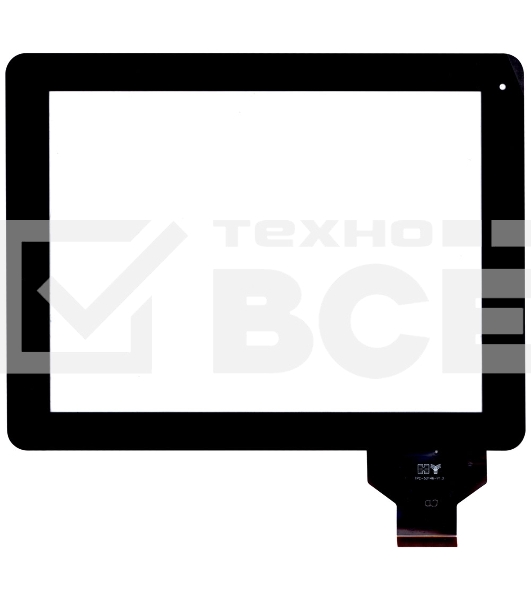 Сенсорное стекло (тачскрин) для DNS AirTab M975w, черное
