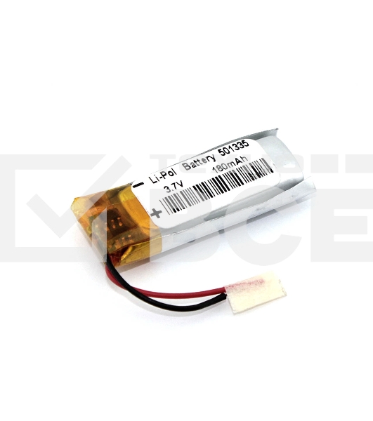 Аккумулятор Li-Pol (батарея) 5*13*35мм 2pin 3.7V/180mAh