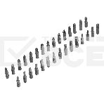 Набор сверл Matrix комб.,мет.1-6мм,бет.3-8мм,дер.3-8мм, перки,бит.30шт,адап.,голов.8шт,71пр., PRO, фото3