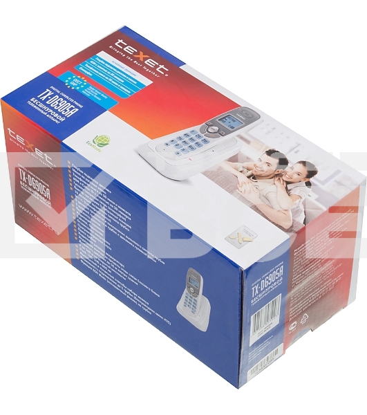 Радиотелефон teXet TX-D6905A черный (громкая связь,телефонная книга на 50 имен и номеров, определитель номера, будильник)