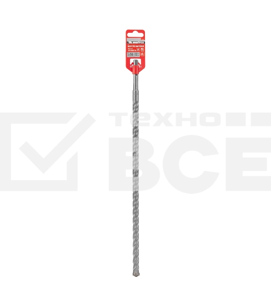 Бур по бетону Matrix, 14 x 400 мм, SDS PLUS c крестовой пластиной