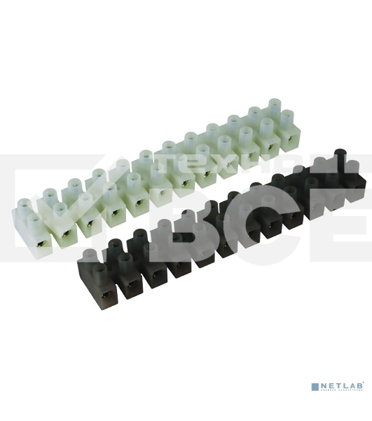 Клемник Полипропилен белый, 2р, 85 град., 450V, 32А, 4 мм.кв. (р)