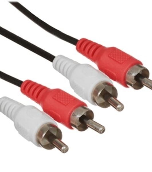 Кабель аудио Cablexpert CCA-2R2R-3M-N, 2xRCA/2xRCA, 3м, черный, пакет
