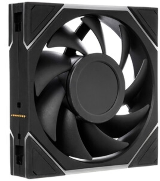 Вентилятор для корпуса Lian-Li Uni Fan TL Wireless LCD 120 LCD ARGB 120х124.5x28 черный 4-pin 27дБ (G99.12TLLCD1W1B.R0) Ret