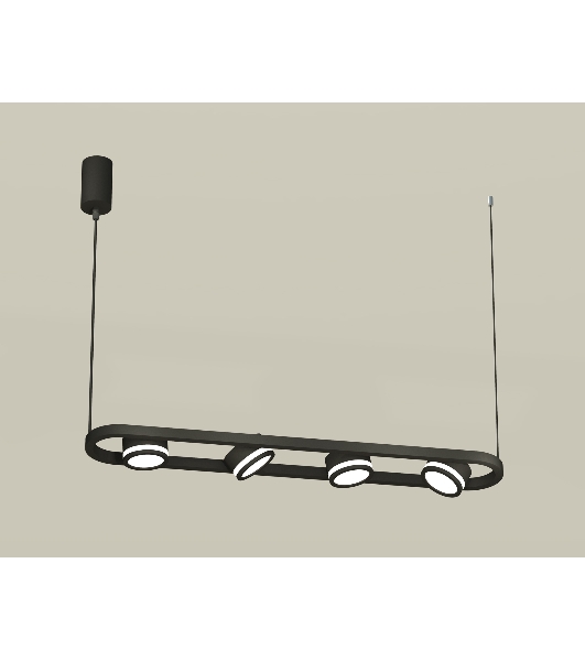 Светильник Ambrella light XB9164150/4 SBK/FR черный песок/белый матовый GX53 (C9164, N8415)