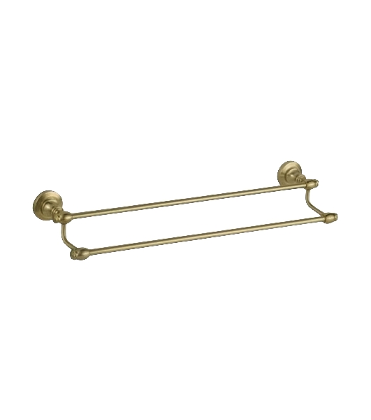 Держатель для полотенец Potato Bronze настенный, двойной 65 см P2609 антикварная бронза