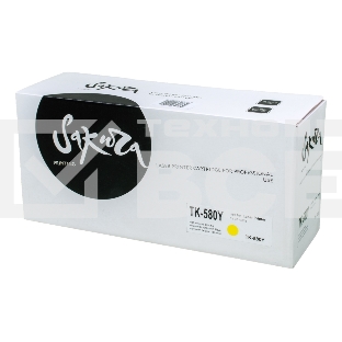 Картридж Sakura TK580Y для Kyocera Mita FS-5150DN/5250DN, желтый, 2800 к.
