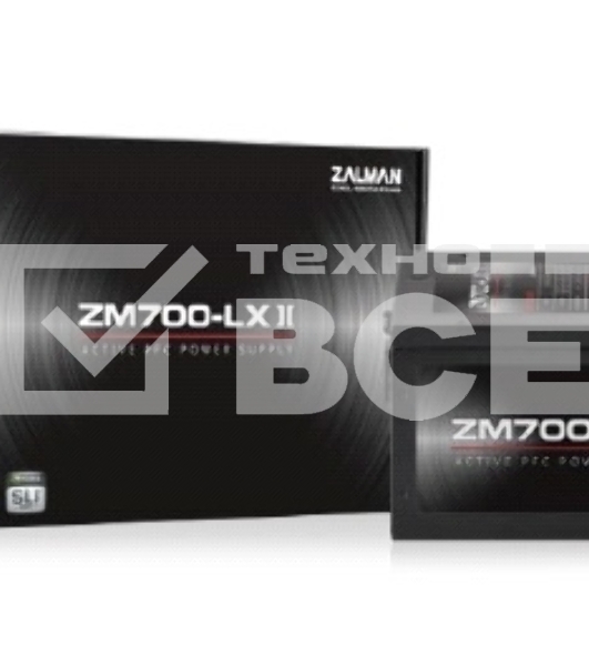 Блок питания Zalman ZM700-LX II Retail, 700Вт, 120мм, черный