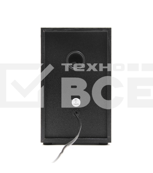 Колонки Gembird SPK-204, черный МДФ,2х3 Вт, регулятор громкости, USB