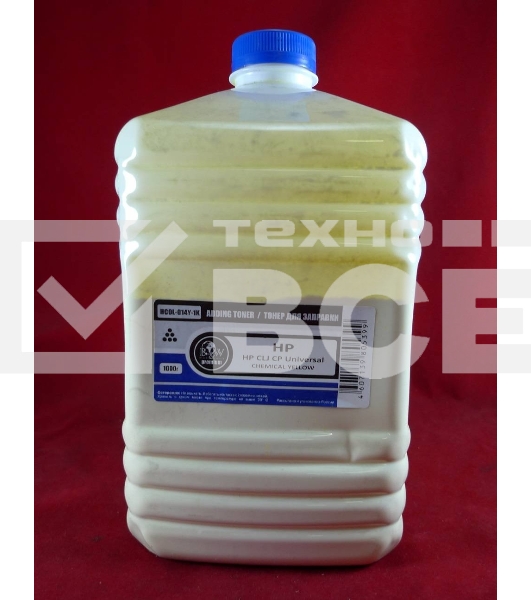 Тонер HP Color Universal Yellow химический (LJ 1600/2600/3600/3800/4600/4650/4700/5500, CP1210/1510/1025/2025/3505/3525/4525/5225/6015/680, M553 Canon LBP2510/5000/5050/5100) (кан. 1кг) BW Premium фас. Россия